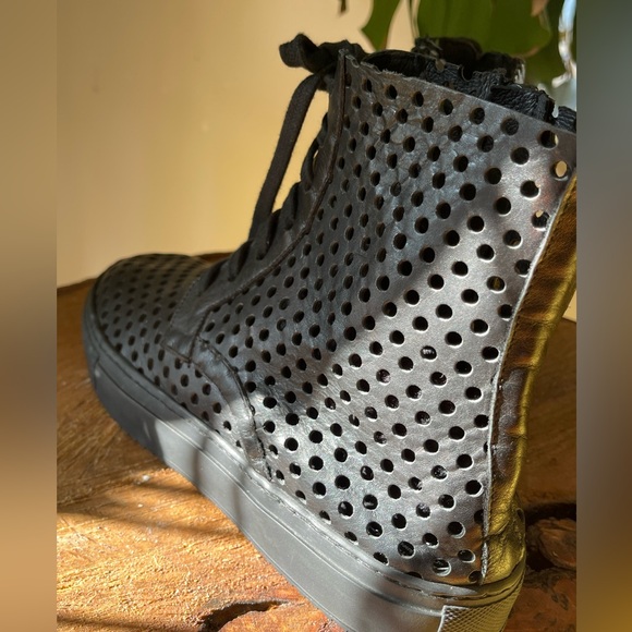 Rundholz Black Label Black Punched Leather Shoes - Picture 6 of 8